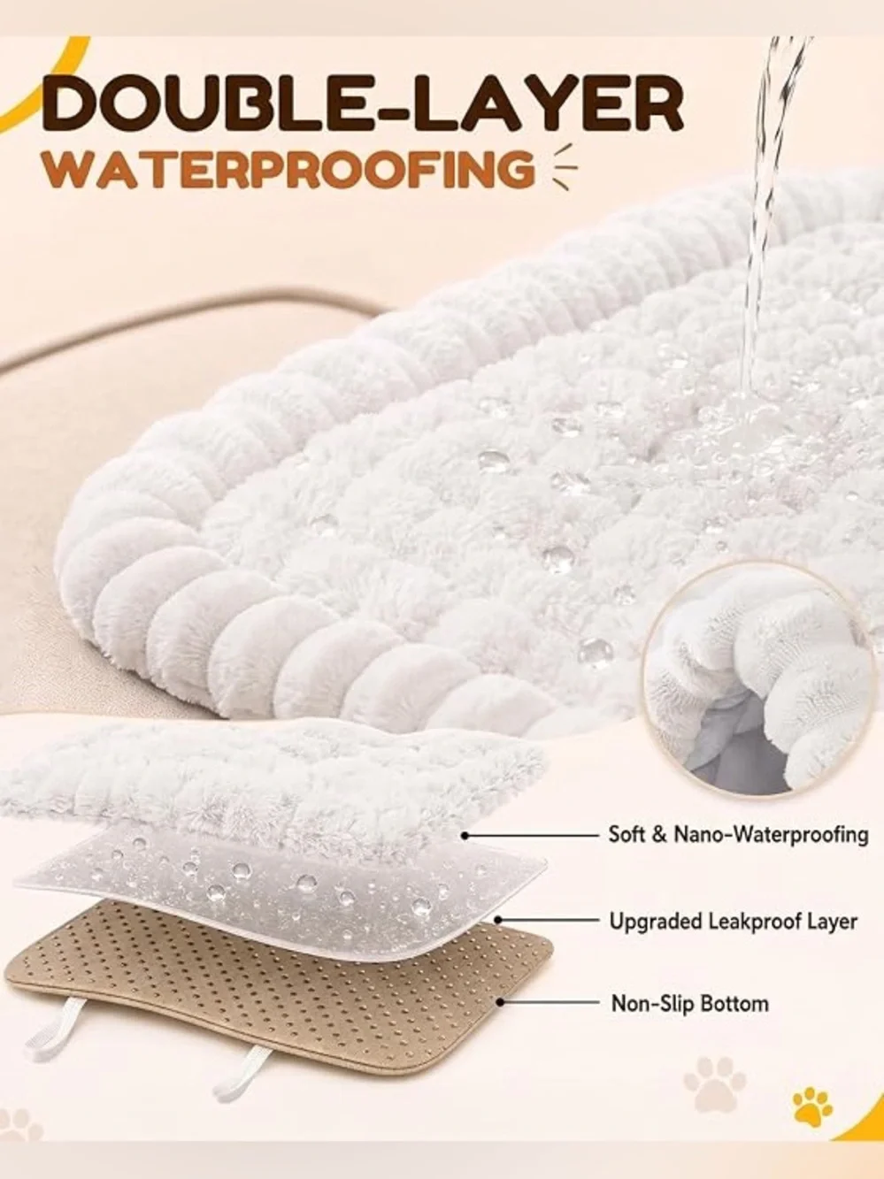 Couch Cover for Dogs with Non-Slip Sticks, Washable Sofa Protector for Pets